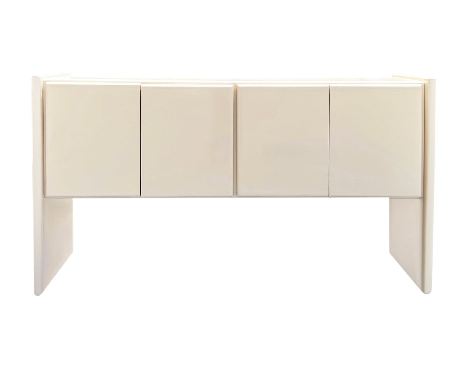 Milo Baughman Thayer Coggin Ivory Lacquer Sideboard (1 of 9)
