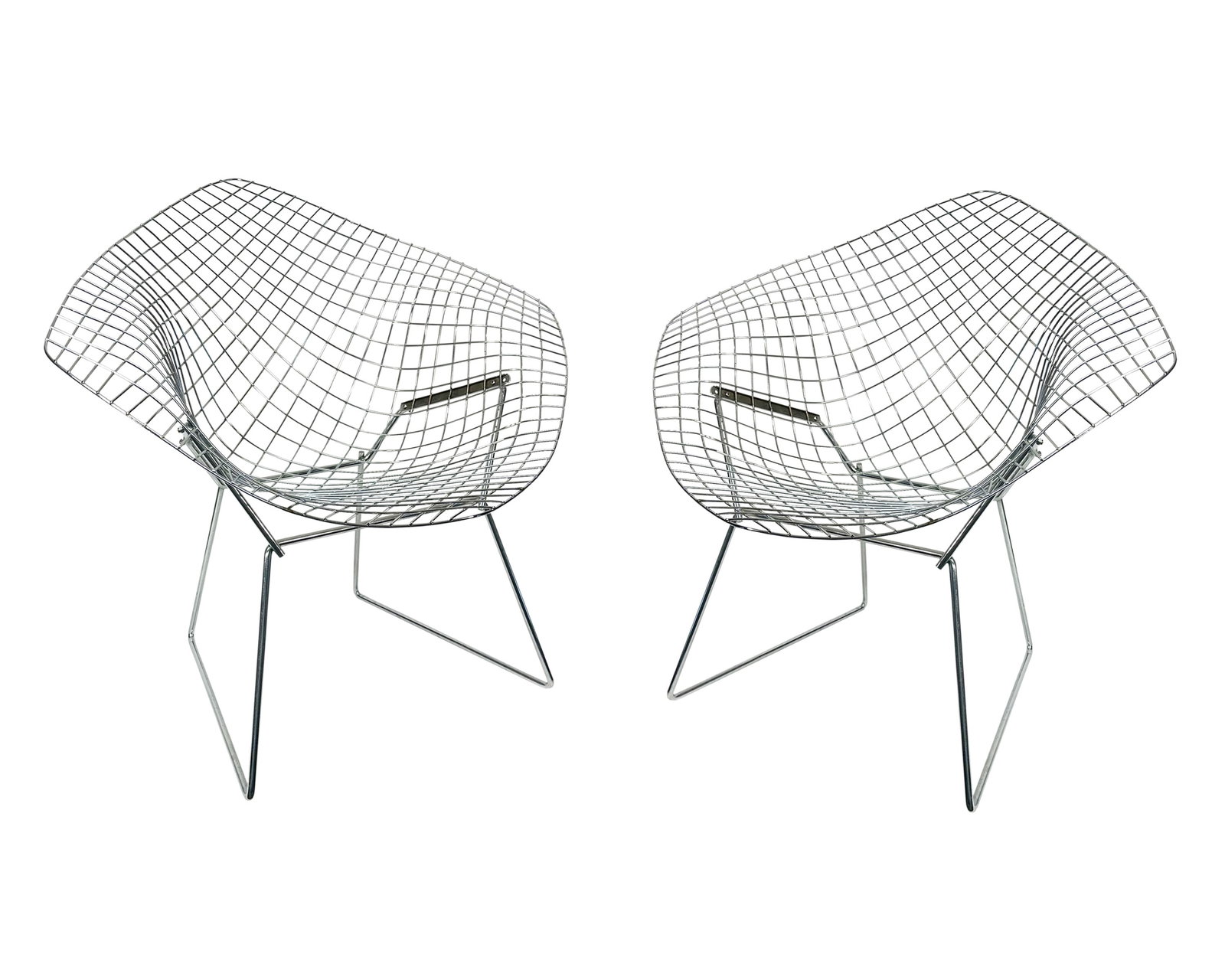 Harry Bertoia Knoll Diamond Chairs, Pair (1 of 5)