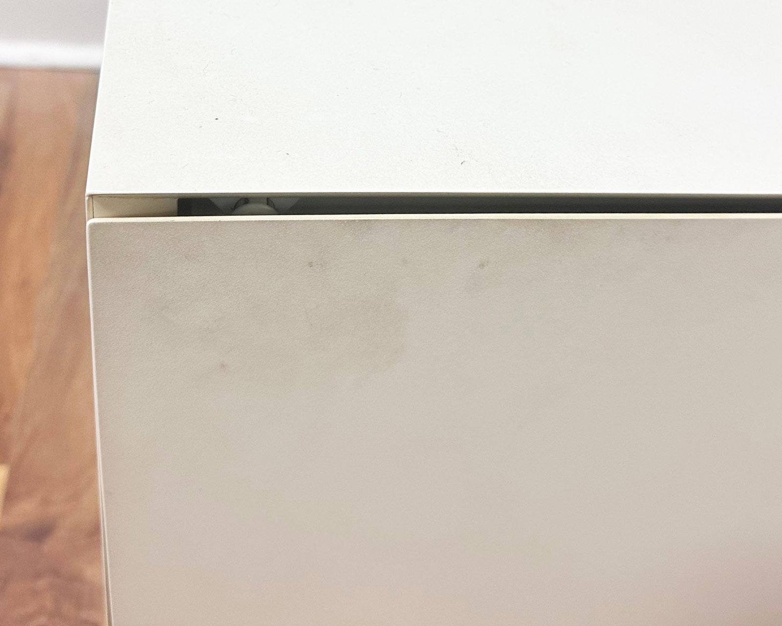White Laminate Nightstands - 3