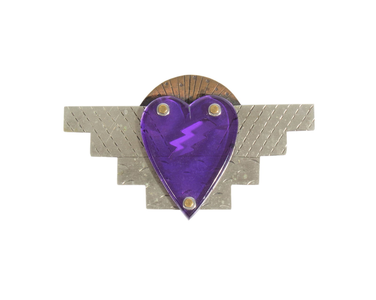 Thomas Mann 1988 Techno-Romantic Brooch (1 of 3)