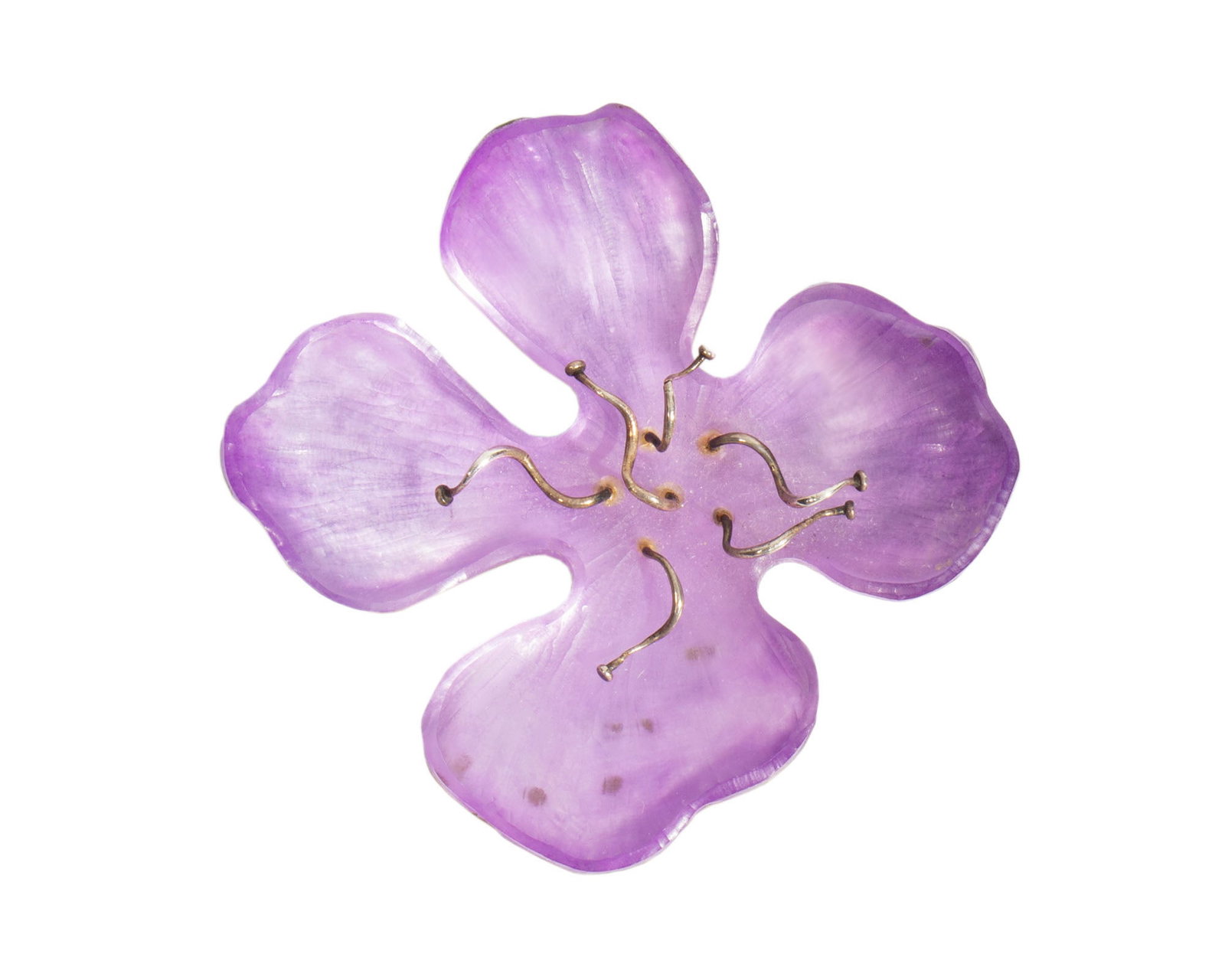 Alexis Bittar Purple Flower Brooch (1 of 4)