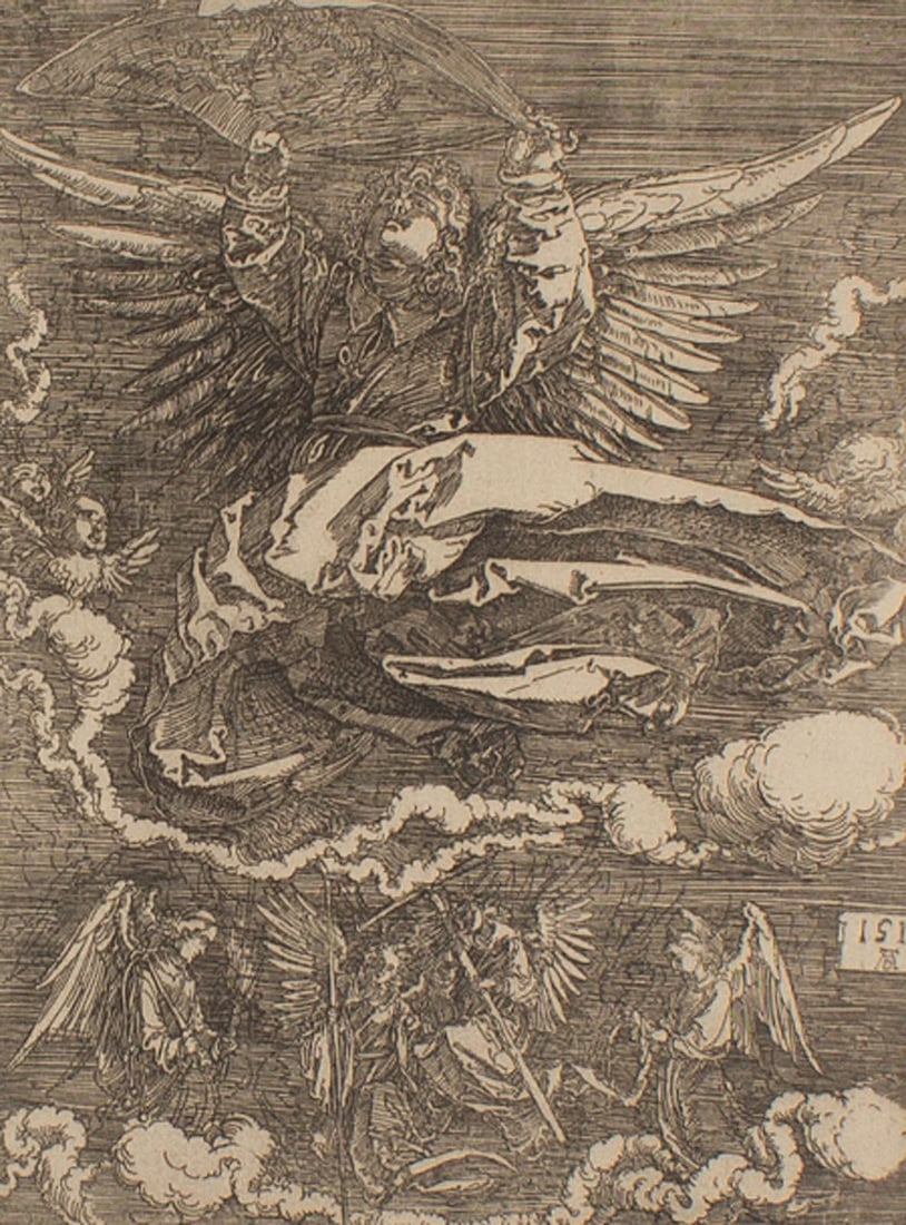 After Albrecht Durer "The Sudarium Held by One Angel" Etching (1 of 3)
