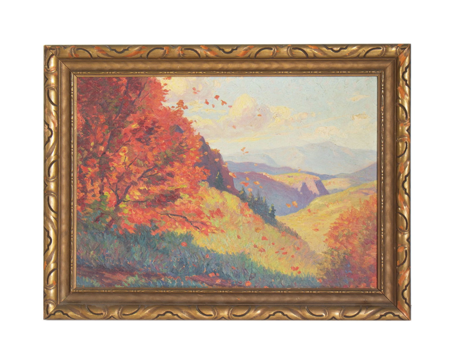 Early 20th Century Oil on Board Landscape Painting (1 of 3)