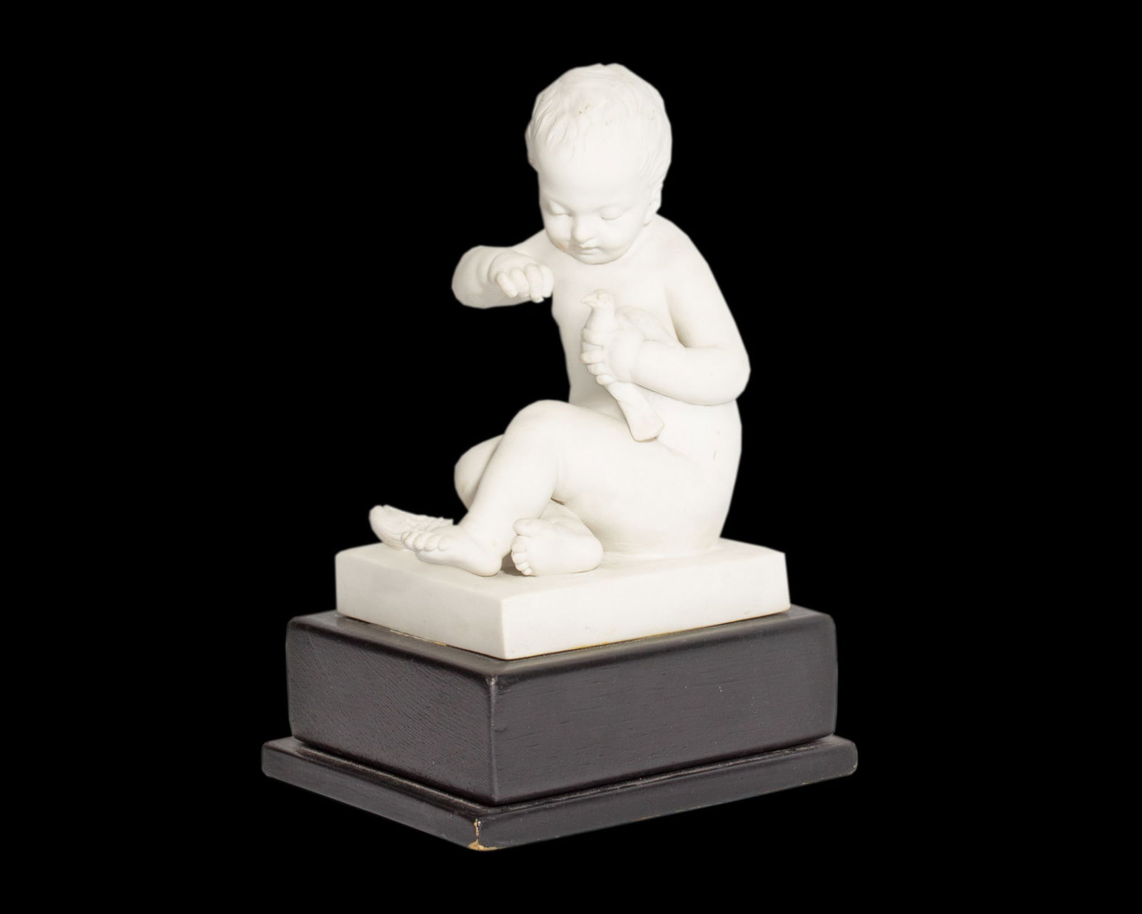 Sevres Bisque Porcelain Child Feeding Dove (1 of 5)