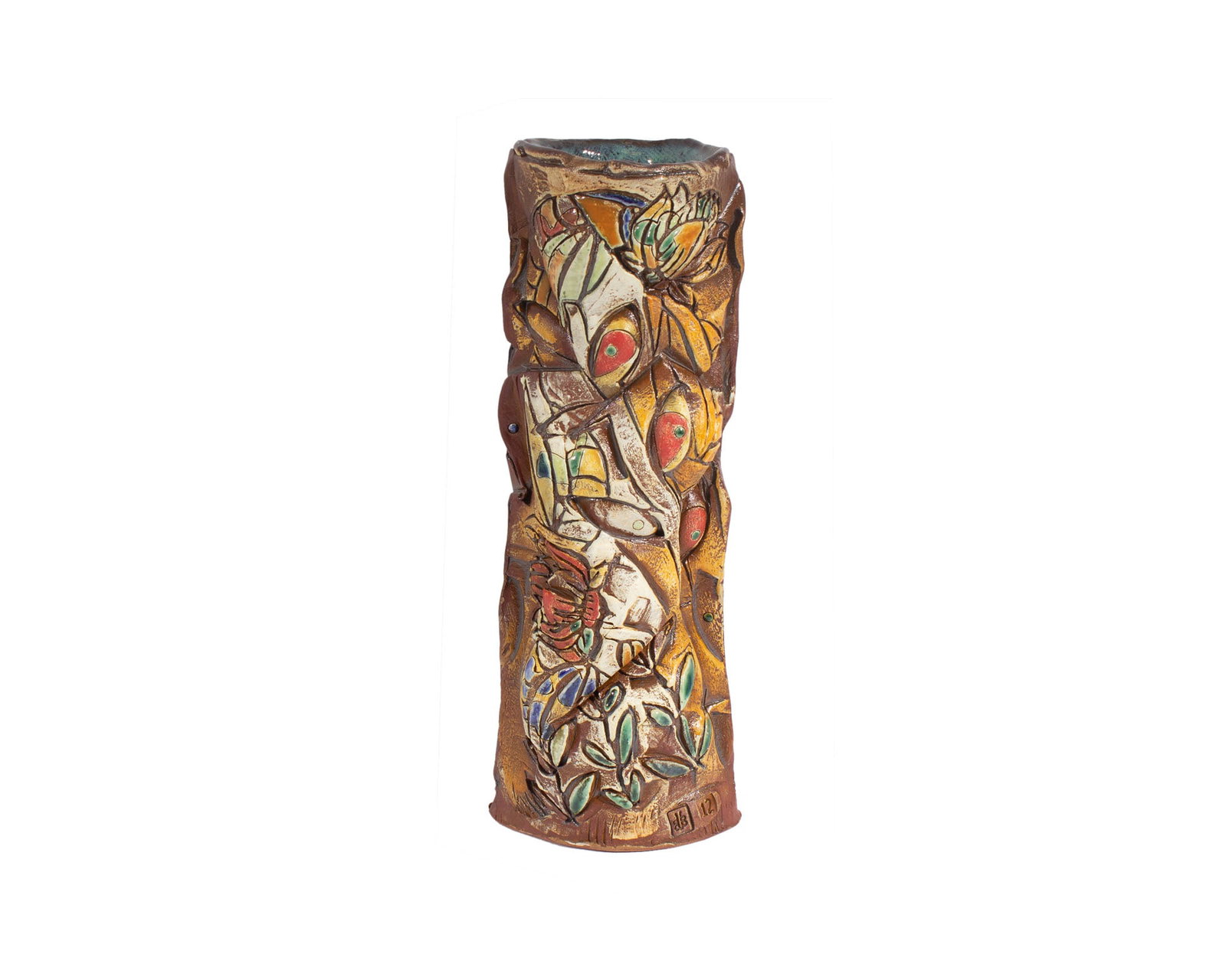 Barry Unitas Barnes 2012 Signed Studio Pottery Vase (1 of 8)