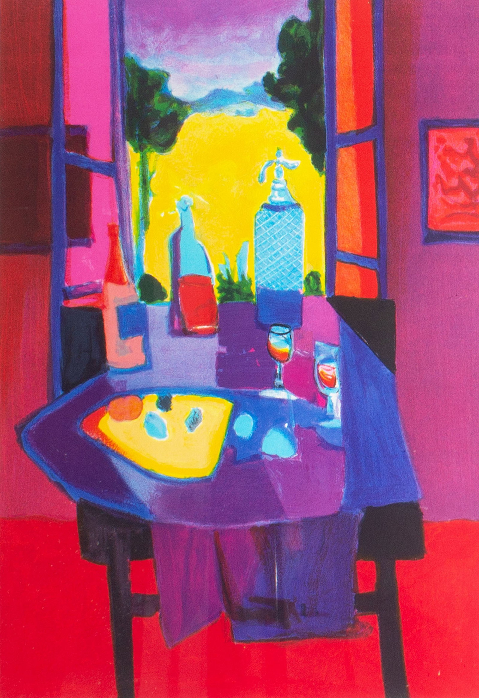 Marcel Mouly 2004 "Siphon et Champs de Colza" Lithograph: 2004 abstract lithograph titled Siphon et Champs de Colza by Marcel Mouly (French; 1918-2008). Signed and numbered in pencil. Includes Certificate of Authenticity and an appraisal for 