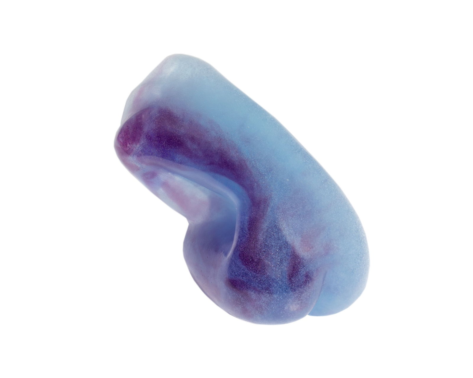 Jean-Philippe Richard Daum “Repos?? Pate de Verre Glass Figure: Limited edition pate de verre glass figure designed by the French artist Jean-Philippe Richard (born 1947) for Daum. Made in France and titled Repos, this piece depicts the back of a figure in