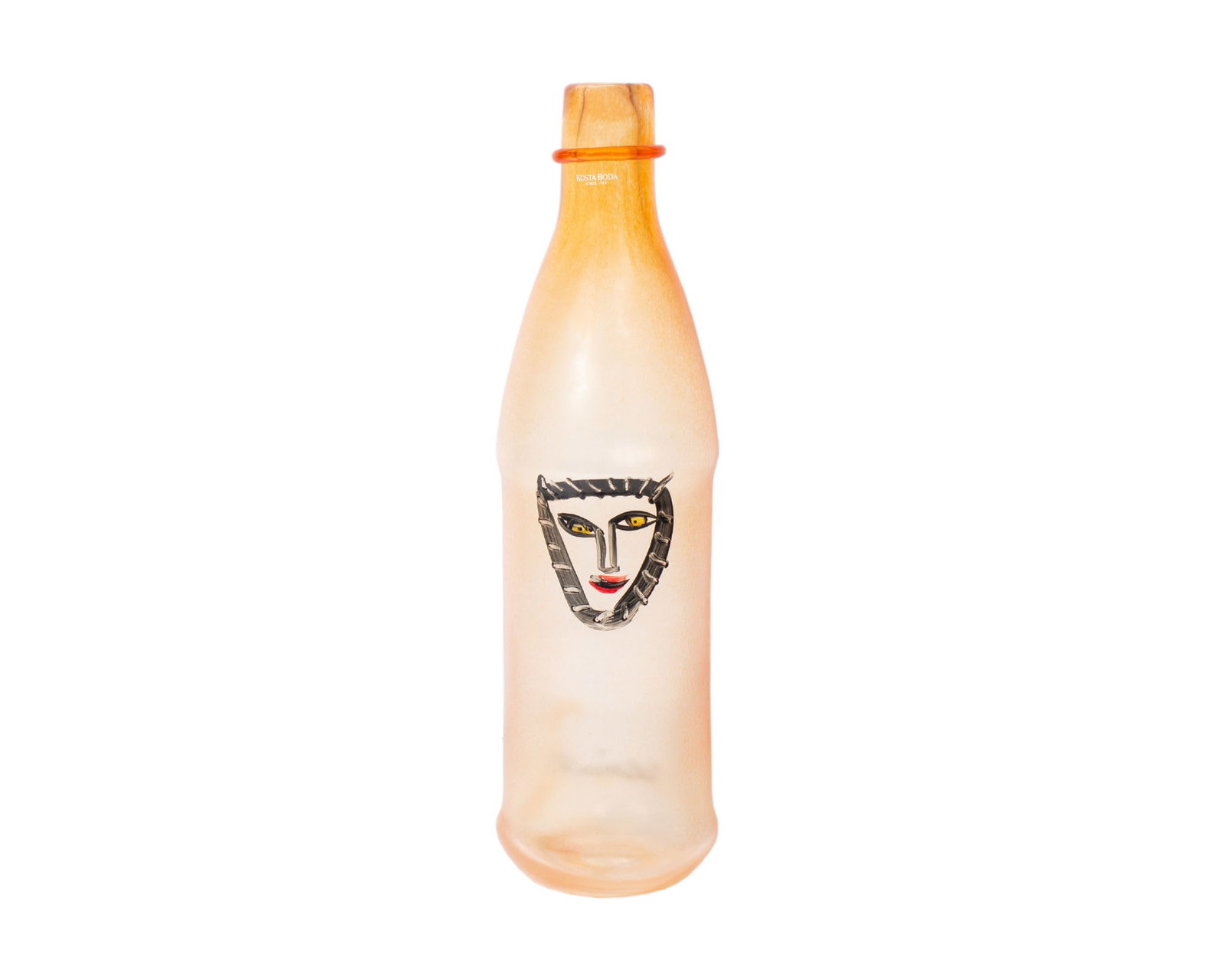 Ulrica Hydman Vallien Kosta Boda PET Orange Glass Bottle (1 of 7)