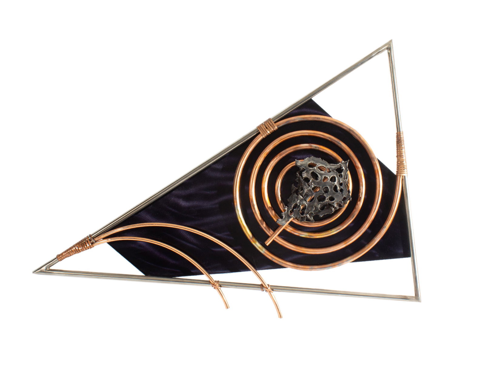 Modern Mixed Metal Wall Sculpture (1 of 3)