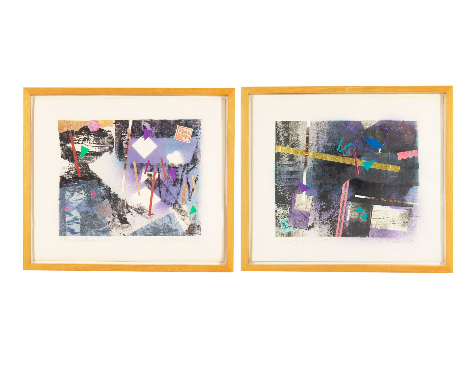 Mary Olesen 1983 "Ordinary Dreams" Mixed Media Prints and Collages (1 of 9)