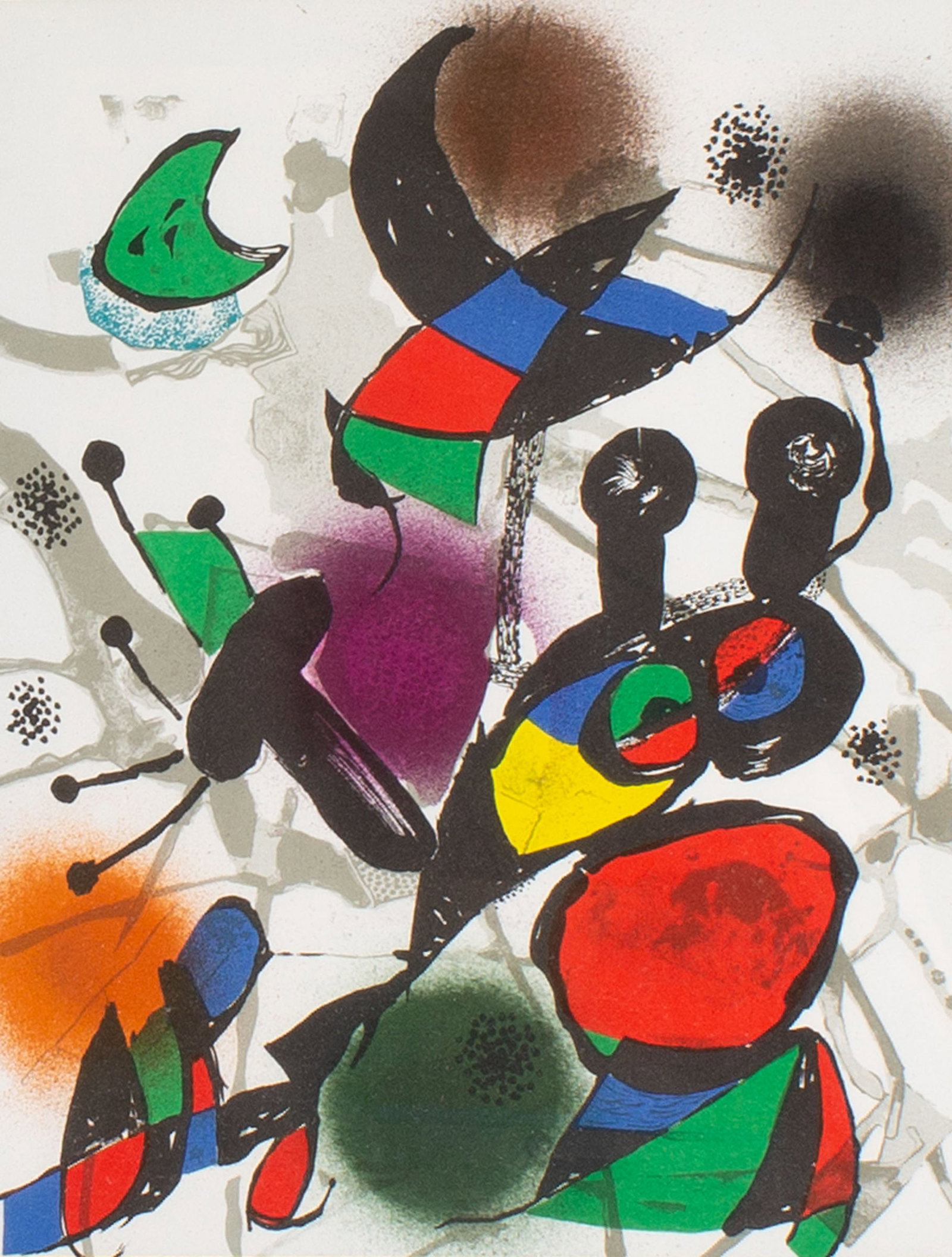 Joan Miro 1977 Lithograph from "Miro Lithographs III" (1 of 2)