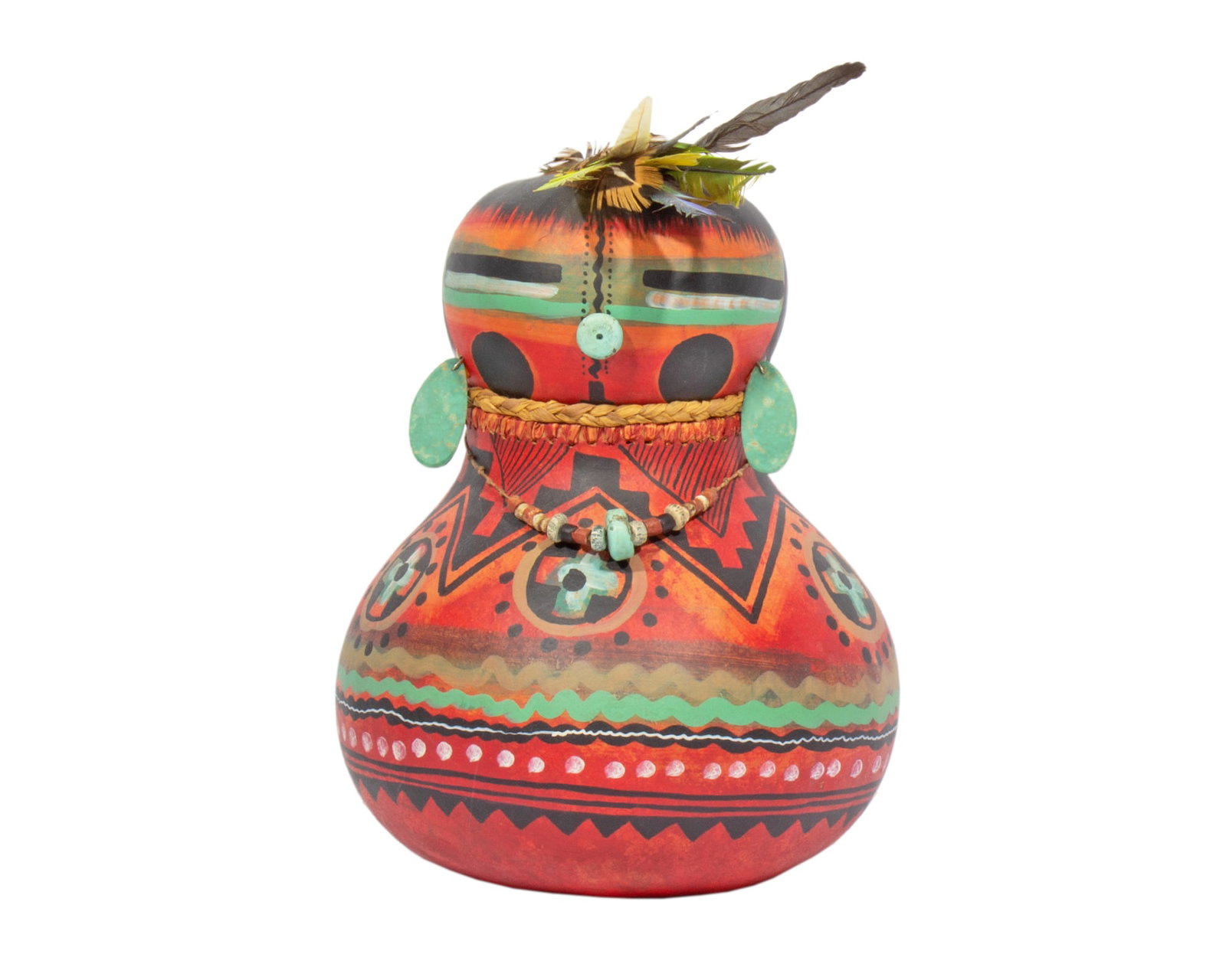 Robert Rivera 1984 “Pre-Historic Kachina?? Gourd Sculpture (1 of 8)