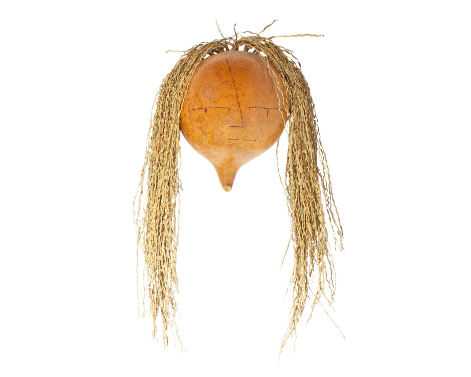 Bonnie E. 1997 Wall Hanging Gourd Mask Sculpture (1 of 3)