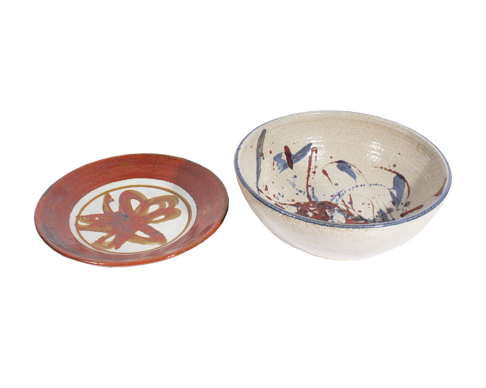 Dennis Kirchmann Studio Pottery: Two pieces of studio pottery by Indiana potter Dennis Kirchmann (American; 1939-2017). Both pieces are signed to the underside. Measurements: 12.5” x 5” x 12.5”