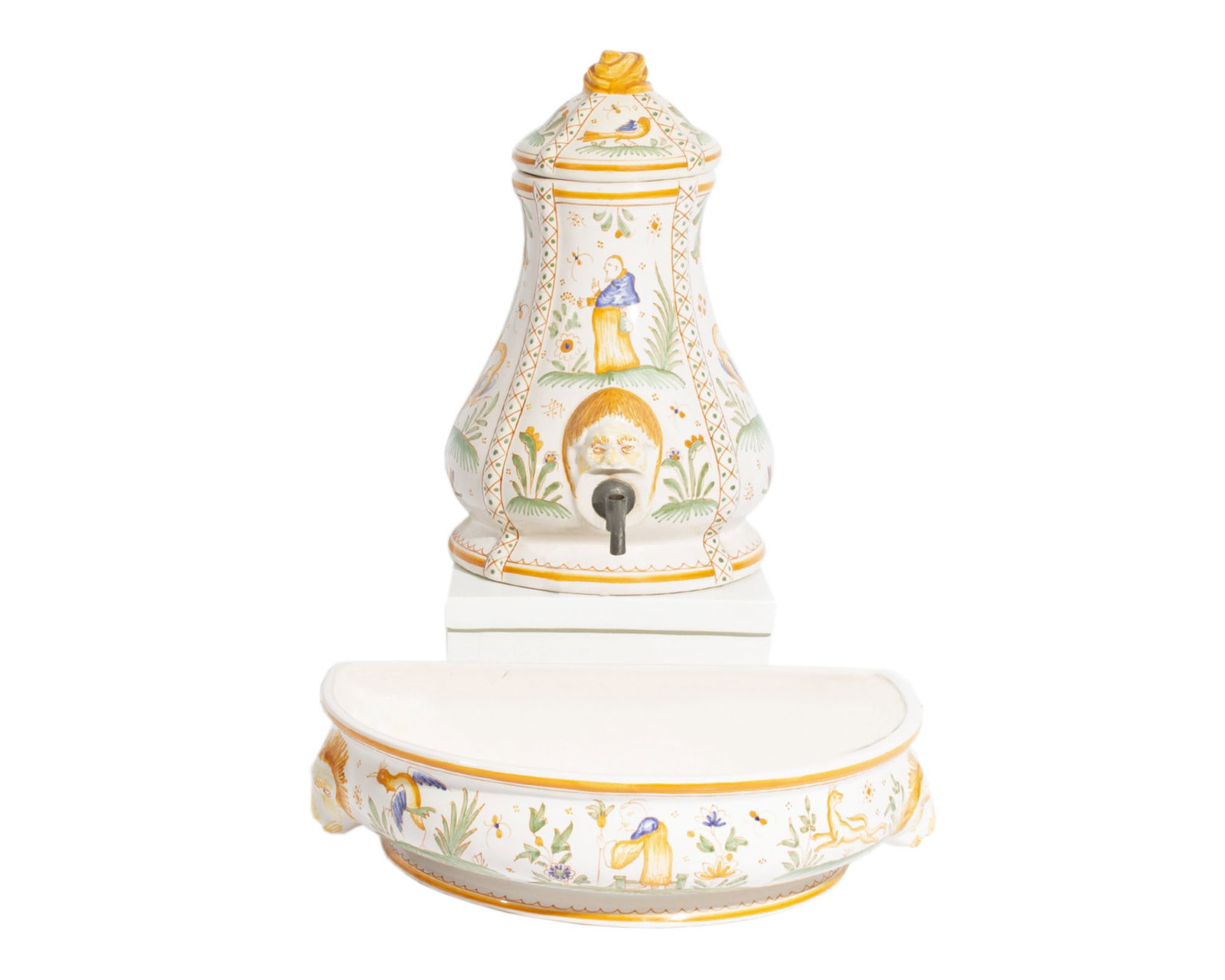 French Faience Lavabo (1 of 5)