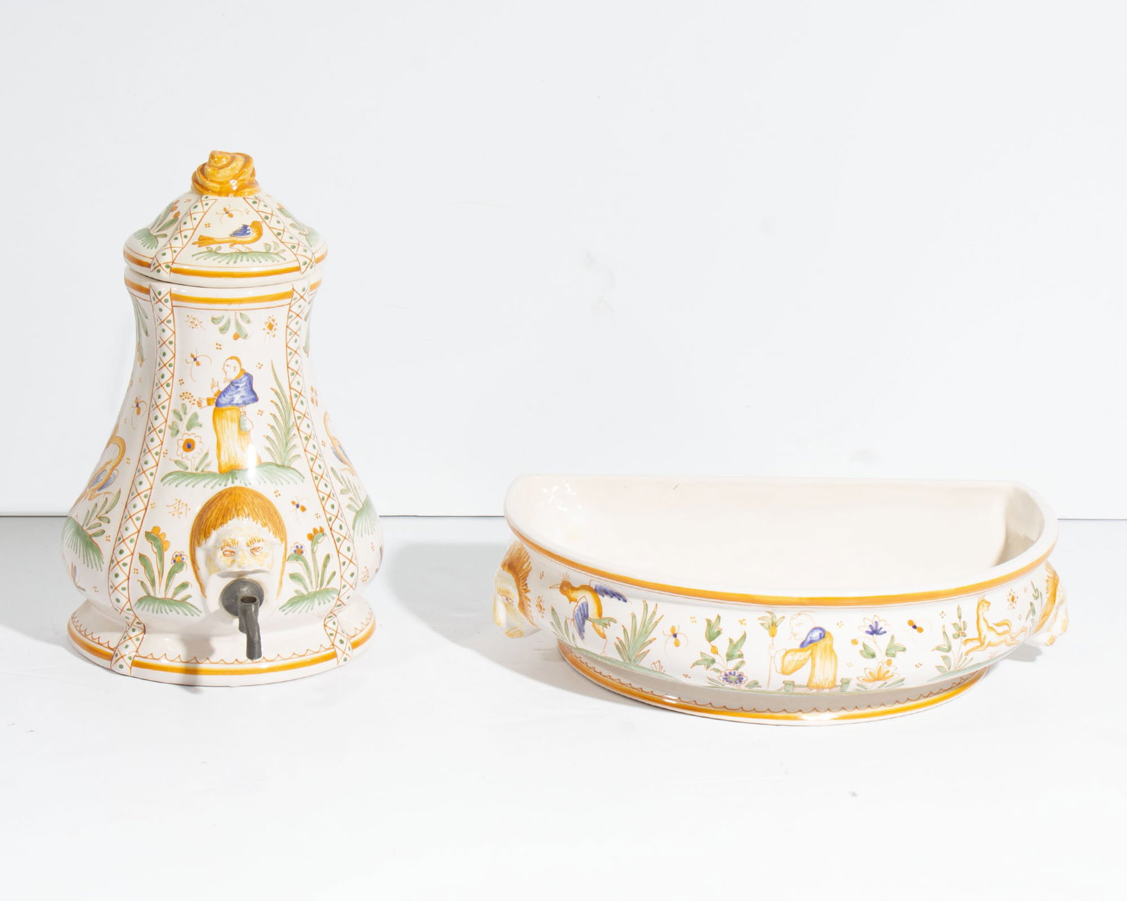 French Faience Lavabo - 2
