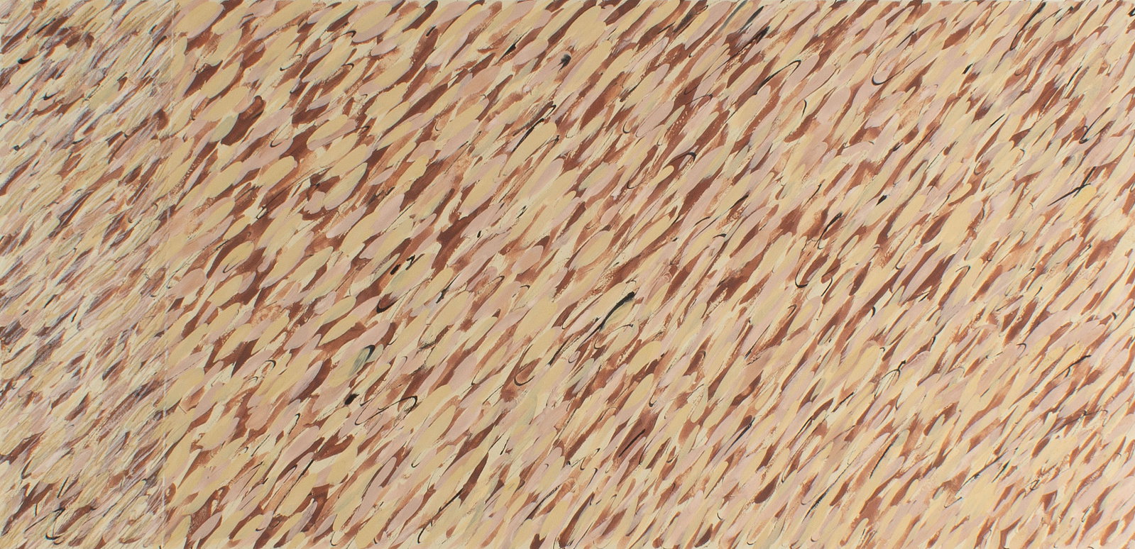 Walter Stomps Abstract Gouache Painting: Abstract gouache painting on paper by Walter Stomps, Jr. (American; 1929-2020). Unsigned, from the artist's estate. Measurements: 44" W x 30" H (sheet). In house shipping a