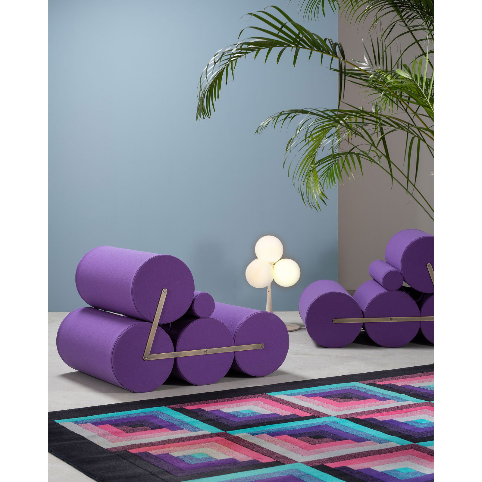 AURO TRIVELLATO, PAIR OF '5 C' LOUNGE CHAIRS (1 of 4)