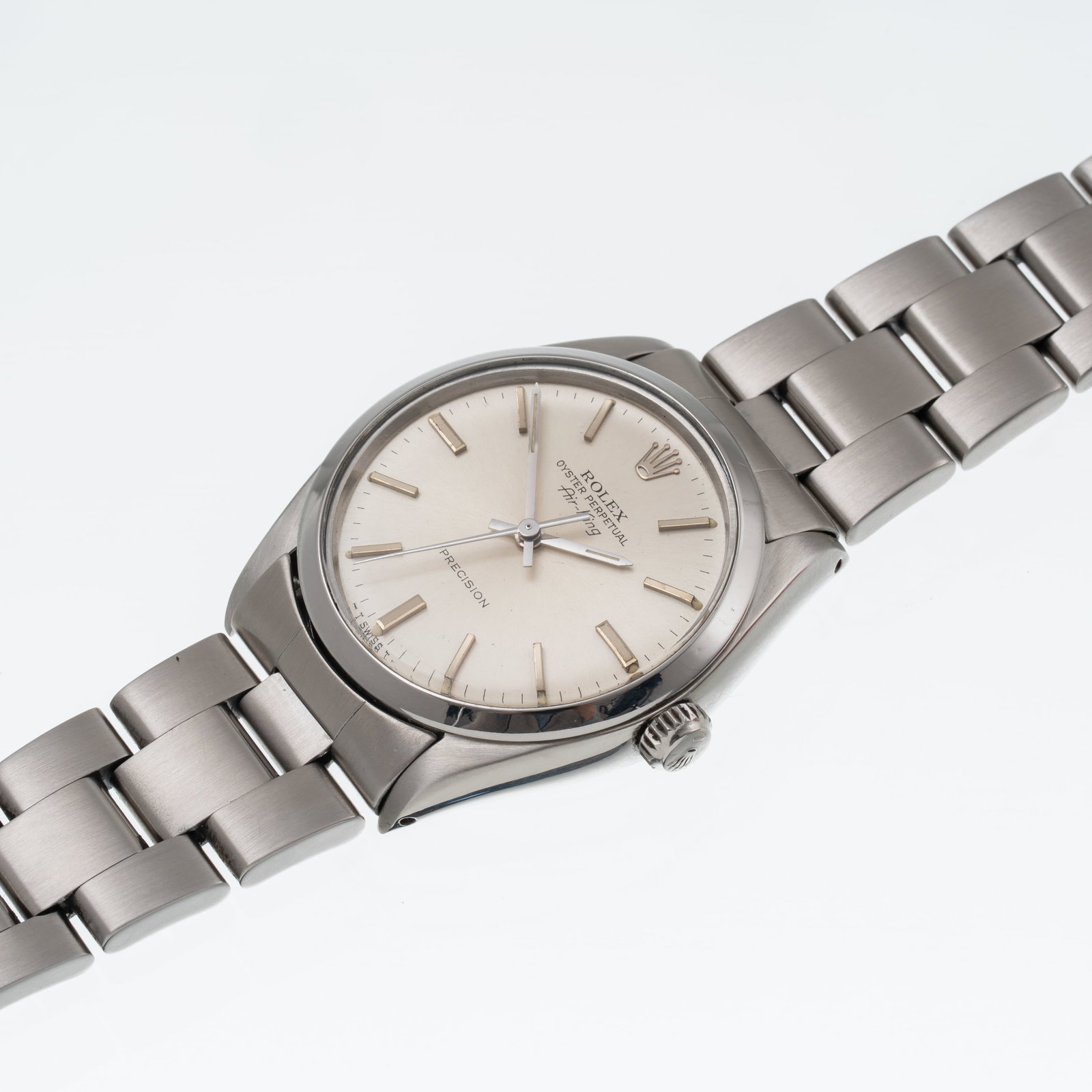 ROLEX - AIR KING AUTOMATIC TIME-ONLY WATCH IN STEEL WITH SILVERED DIAL AND STEEL BRACELET (1 of 4)