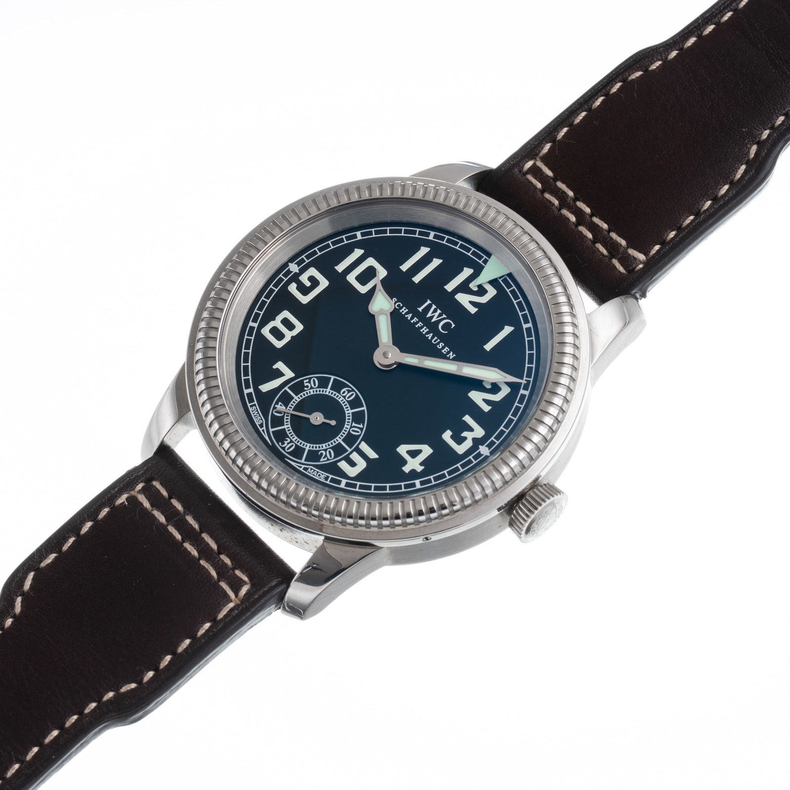 IWC – VINTAGE FLIEGERUHR PILOT MANUAL WIND TIME-ONLY WATCH IN STEEL WITH BIDIRECTIONAL BEZEL AND (1 of 5)