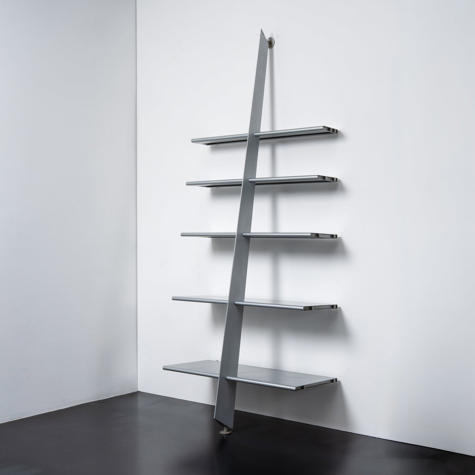 PHILIPPE STARCK \“MAC GEE\?? BOOKCASE: Steel manufactured by Baleri Italy designed in 1984 231 x 99 x 53 cm manufacturer's label