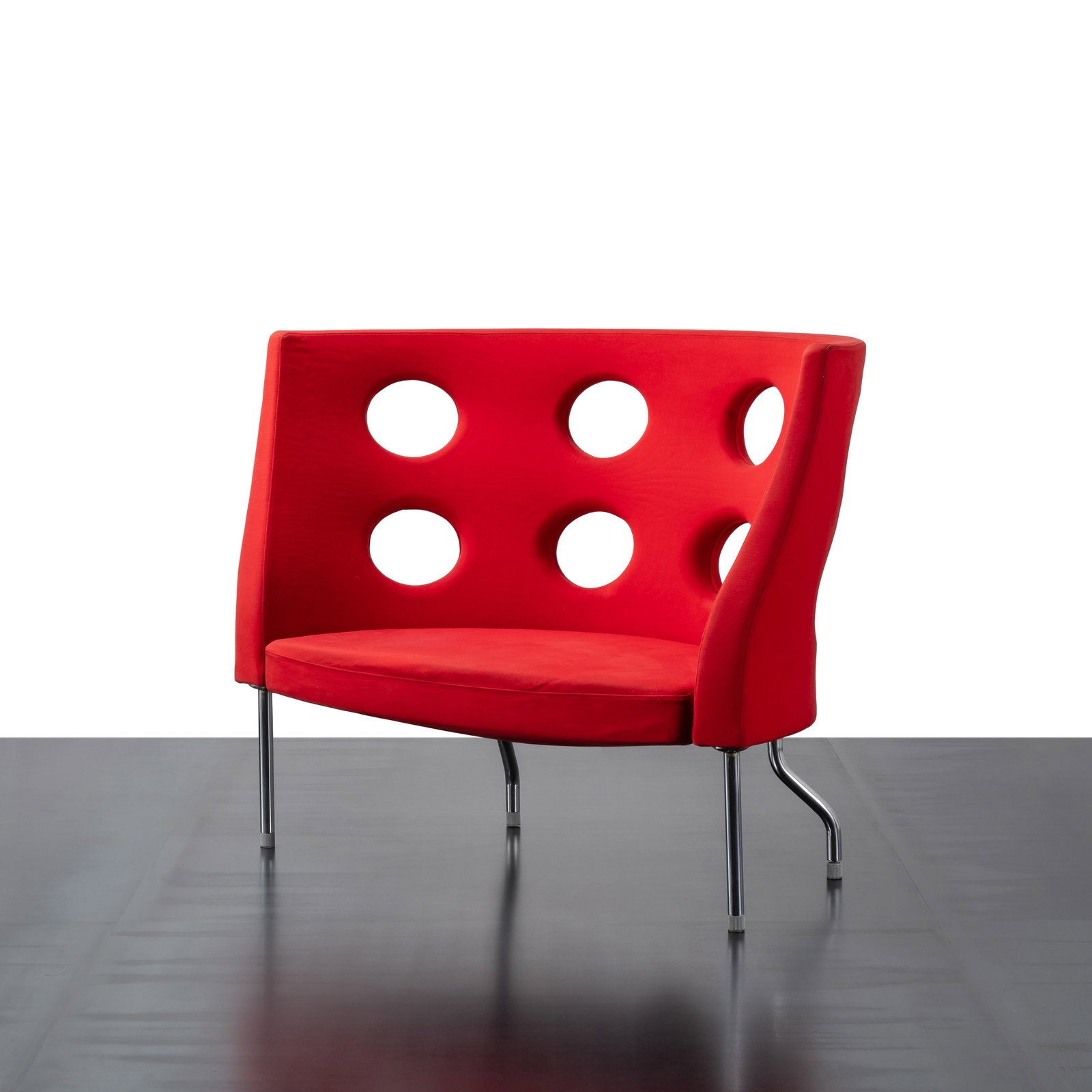 PAOLO RIZZATO \“FLEXUS\?? TWO-SEATER SOFA: Frame made of polyurethane fabric and steel Manufactured by Alias Italy 2000 105 x 148 x 80 cm