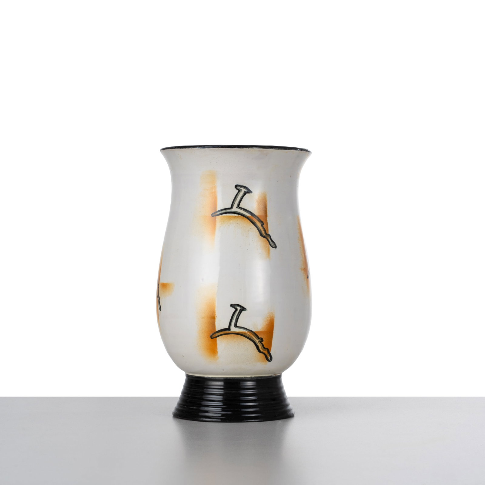 C.I.M.A. 'DERUTA' VASE: Ceramic 1920s 25 x 14.5 cm signed on the base 'Z.546 C.I.M.A. Perugia'