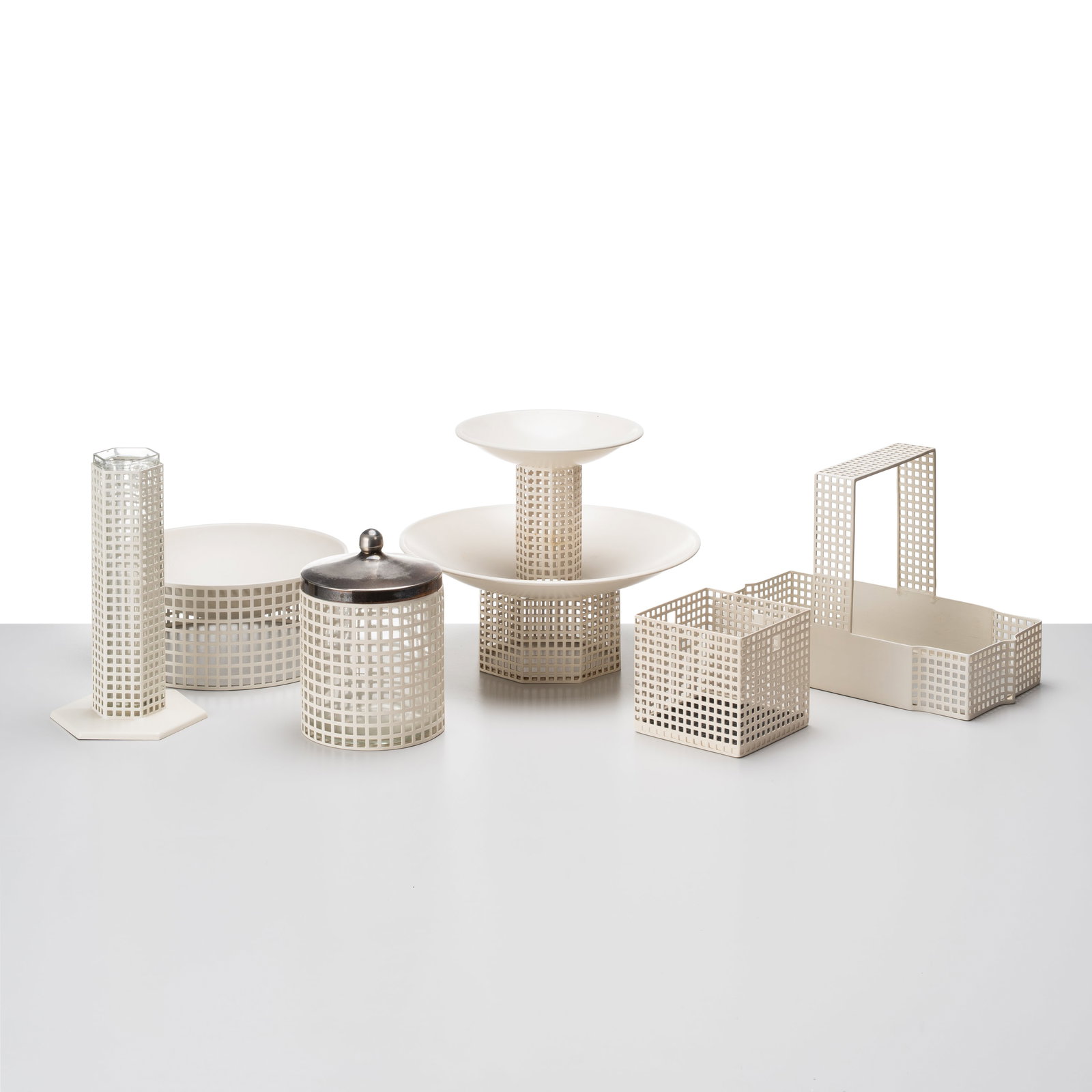 JOSEF HOFFMANN, SET DI SEI VASI 'BIEFFEPLAST' (1 of 7)