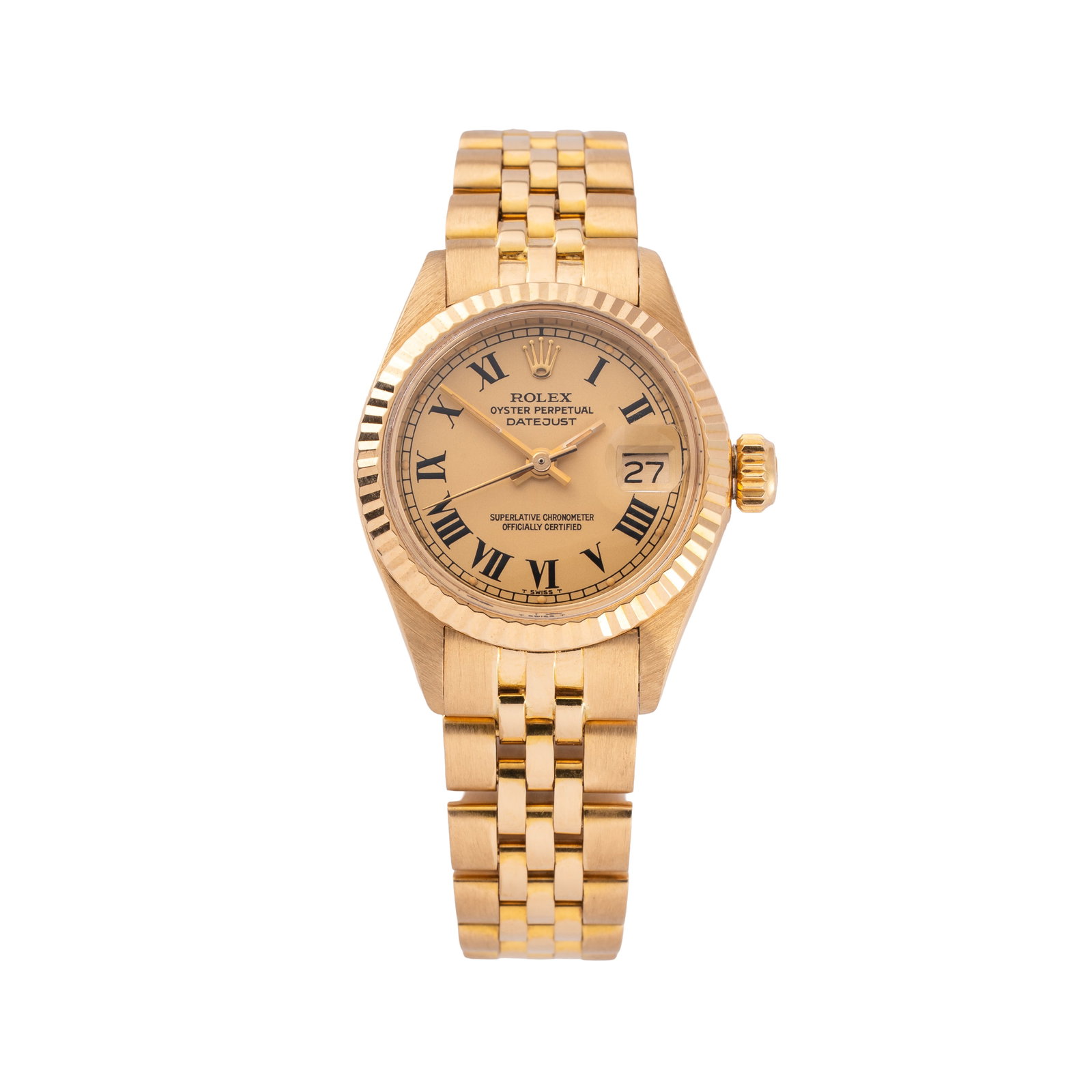 ROLEX – DATEJUST 'BUCKLEY' 18K YELLOW GOLD AUTOMATIC WRISTWATCH WITH 18K YELLOW GOLD JUBILEE (1 of 5)