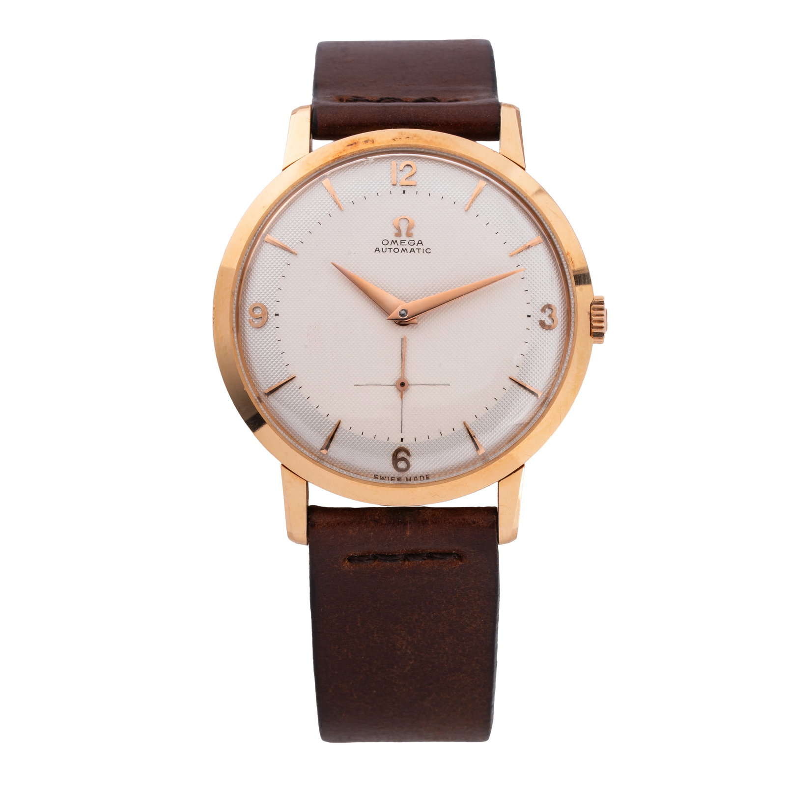 OMEGA TIME-ONLY AUTOMATIC WRISTWATCH WITH AN 18KT PINK GOLD CASE MANUFACTURED BY WENGER FEATURING A (1 of 4)