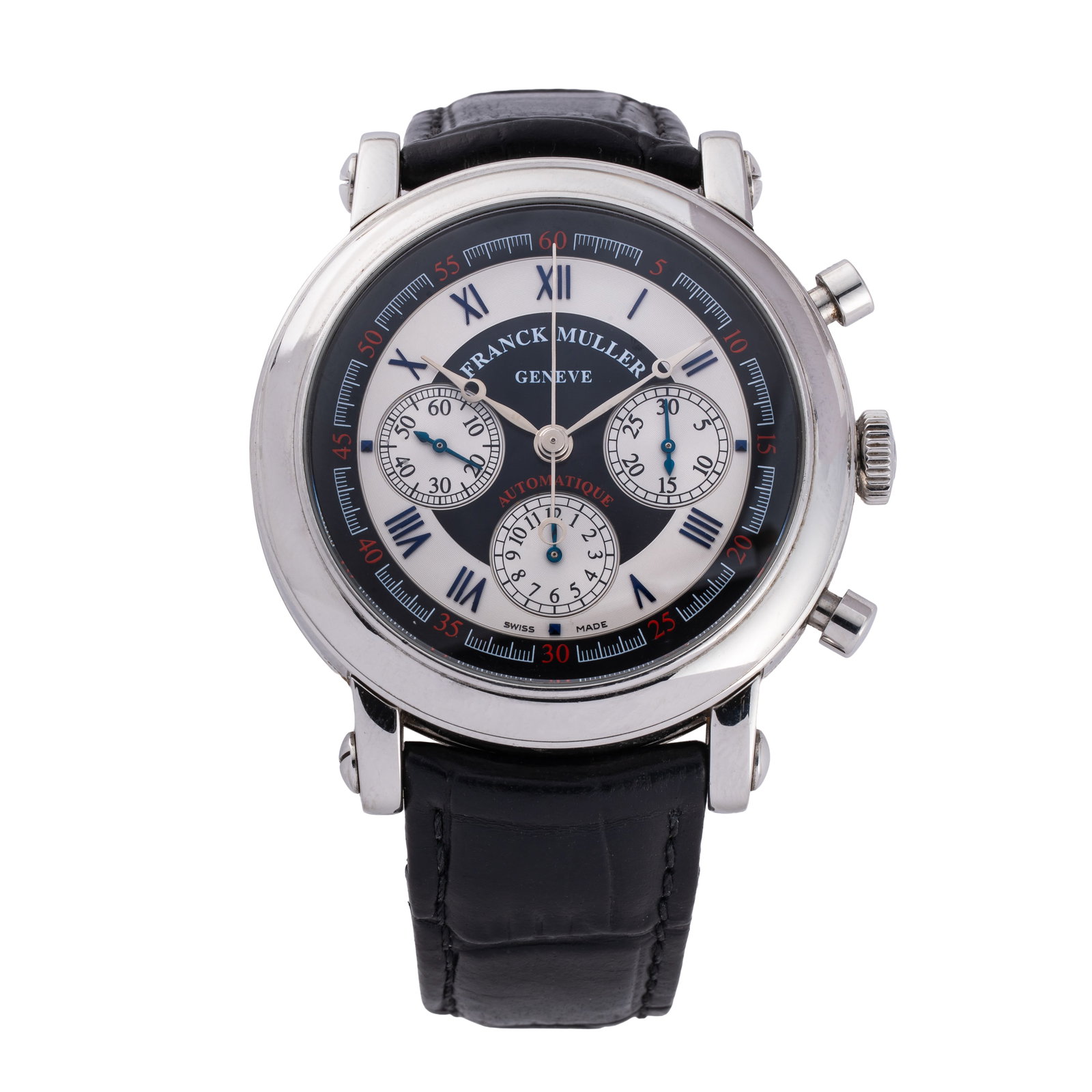 FRANCK MULLER - ENDURANCE GT AUTOMATIC STAINLESS STEEL CHRONOGRAPH WITH TWO-TONE DIAL AND EXHIBITION (1 of 4)