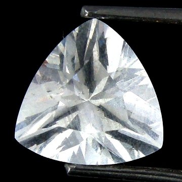 1.68cts~Wow Pure White Diamond Like Pollucite: STONE NAME : POLLUCITE , LOT NO : PL001 -41 (175) , Quantity: 1PCS , WEIGHT CTS : 1.68 CTS , SIZE : 8.2 X 8.1 X 5.4 MM . COLOR : WHITE , SHAPE : TRILLION , CLARITY : VVS , ORIGIN : AFGHANISTAN , LUSTE
