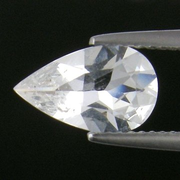 1.45cts~Wow Pure White Diamond Like Pollucite: STONE NAME : POLLUCITE , LOT NO : PL001 - 34 (192) , Quantity: 1PCS , WEIGHT CTS : 1.45 CTS , SIZE : 11.2 X 6.9 X 3.9 MM . COLOR : WHITE , SHAPE : PEAR , CLARITY : VVS , ORIGIN : AFGHANISTAN , LUSTER 