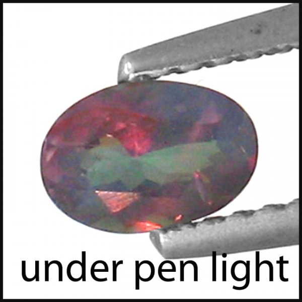 .47cts~WorldMuseum Gem~colorchange Alexanrite: STONE NAME : ALEXANDRITE , LOT NO : ALX626-137 (541) , Quantity: 1PCS , WEIGHT CTS : 0.47CTS , SIZE : 5.8 X 3.9 X 2.4 MM , COLOR : Color change , SHAPE : OVAL , CLARITY : VVS , ORIGIN : MARVELOUS , LU
