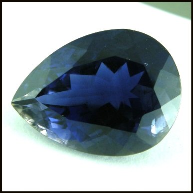 7.65cts~ Natural Rich Tanzanite blue Iolite ~flawl: STONE NAME : IOLTIE , LOT NO : IL46 - 921 , Quantity: 1PCS , WEIGHT CTS : 7.65 CTS , SIZE : 16 X 12 MM . COLOR : BLUE , SHAPE : pear , CLARITY : IF . ORIGIN : INDIA , LUSTER : MARVELOUS , HARDNESS : 7