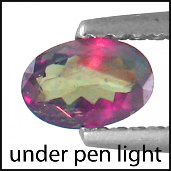 .43cts~WorldMuseum Gem~colorchange Alexanrite: STONE NAME : ALEXANDRITE , LOT NO : ALX626- 96 (561) , Quantity: 1PCS , WEIGHT CTS : 0.43CTS , SIZE : 5.7 X 3.9 X 2 MM , COLOR : Colorchange , SHAPE : OVAL, CLARITY : VVS , ORIGIN : MARVELOUS , LUSTER