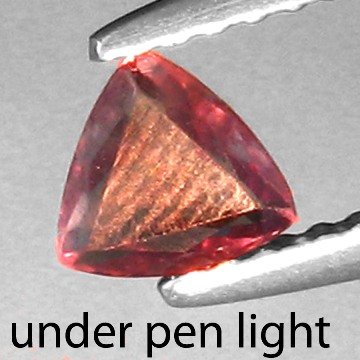 0.95cts~WorldMuseum Gem~colorchange Alexanrite: STONE NAME : ALEXANDRITE , LOT NO : ALX626- 43 (344) , Quantity: 1PCS , WEIGHT CTS : 0.95CTS , SIZE : 4.1 X 4 X 1.8 MM , COLOR : GREEN , SHAPE : TRILLION , CLARITY : IF , ORIGIN : INDIA LUSTER : MARVE