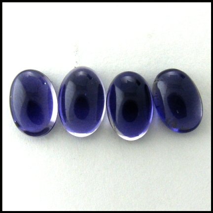 5.65cts~ Natural Rich Tanzanite blue Iolite: STONE NAME : IOLITE , LOT NO : IL 56 - 8 (346) , Quantity: 4PCS , WEIGHT CTS : 5.65CTS , SIZE : 8.8 X 6 X 4.1MM COLOR : BLUE , SHAPE : OVAL , CLARITY : IF , ORIGIN : India , LUSTER : MARVELOUS , HA