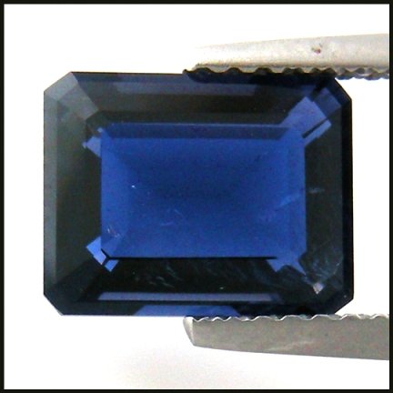 1.98cts~ Natural Rich Tanzanite blue Iolite: STONE NAME : IOLITE , LOT NO : IL 11 - 359 , Quantity: 1PCS , WEIGHT CTS : 1.98CTS , SIZE : 9.1 X 7.1 X 4.2 MM COLOR : BLUE , SHAPE : OCTAGON , CLARITY : VVS , ORIGIN : India , LUSTER : MARVELOUS ,