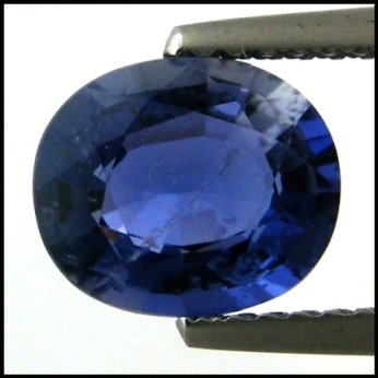 1.31cts~ Natural Rich Tanzanite blue Iolite: STONE NAME : IOLITE , LOT NO : IL0011 - 8 (382) , Quantity: 1 PCS , WEIGHT CTS : 1.31 CTS , SIZE : 8.2 X 7 X 4.2 MM , COLOR : BLUE , SHAPE : OVAL , CLARITY : VVS , ORIGIN : INDIA , LUSTER : MARVELO