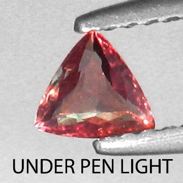 .31cts~World Museum Gem~colorchange Alexanrite: STONE NAME : ALEXANDRITE LOT NO : ALX626 - 142 (824) , Quantity: 1PCS , WEIGHT CTS : 0.31CTS , SIZE : 4.7 X 4.3 X 2 MM , COLOR : COLOR CHANGE , SHAPE : TRILLION , CLARITY : VVS , ORIGIN : INDIA , LUST