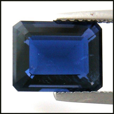 1.98cts~ Natural Rich Tanzanite blue Iolite: STONE NAME : IOLITE , LOT NO : IL 11 - 359 , Quantity: 1PCS , WEIGHT CTS : 1.98CTS , SIZE : 9.1 X 7.1 X 4.2 MM COLOR : BLUE , SHAPE : OCTAGON , CLARITY : VVS , ORIGIN : India , LUSTER : MARVELOUS , HA