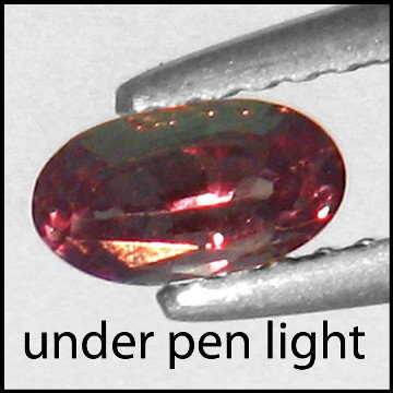 .50cts~World Museum Gem~colorchange Alexanrite: STONE NAME : ALEXANDRITE LOT NO : ALX220 - 2 (1403) , Quantity: 1PCS , WEIGHT CTS : 0.50CTS , SIZE : 6.4 X 2.8 X 2.8 MM , COLOR : COLOR CHANGE , SHAPE : OVAL , CLARITY : VVS , ORIGIN : INDIA , LUSTER 