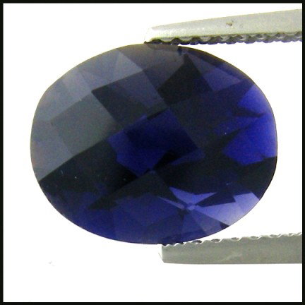 3.37cts~ Natural Rich Tanzanite blue Iolite: STONE NAME : IOLITE , LOT NO : IL28 - 318 , Quantity: 1PCS , WEIGHT CTS : 3.37CTS , SIZE : 9.1 X 7.1 X 6.7 MM , COLOR : BLUE , SHAPE : OVAL , CLARITY : IF , ORIGIN : INDIA , LUSTER : MARVELOUS , HARDN