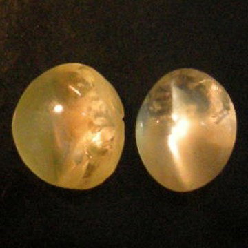 1.90Cts~Natural Chrysoberyl Cat's eye: STONE NAME : Chrysoberyl Cat's eye , LOT NO : CE496C- 82 (2928) , Quantity: 2PCS , WEIGHT CTS : 1.90CTS , SIZE : 5.9 X 4.9 X 3.4 MM. , COLOR : COLOR CHANGE , SHAPE : OVAL , CLARITY : VS , ORIGIN : I