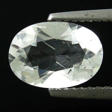 2.46cts~Wow Pure White Diamond Like Pollucite : STONE NAME : POLLUCITE , LOT NO : PL0008 - 279 , Quantity: 1PCS , WEIGHT CTS : 2.46 CTS , SIZE : 12.7 X 8.5 X 4.5 MM . , COLOR : WHITE , SHAPE : OVAL , CLARITY : VVS , ORIGIN : AFGHANISTAN , LUSTER : 
