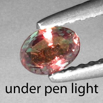 .25cts~World Museum Gem~colorchange Alexanrite: STONE NAME : ALEXANDRITE , LOT NO : ALX0474 - 1 (1463) , Quantity: 1PCS , WEIGHT CTS : 0.25CTS , SIZE : 5 X 3.1 X 1.8 MM , COLOR : COLOR CHANGE , SHAPE : OVAL , CLARITY : IF , ORIGIN : INDIA , LUSTER 