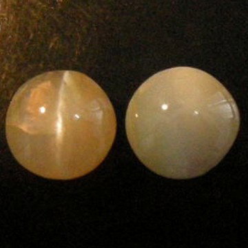 1.72Cts~Natural Chrysoberyl Cat's eye: STONE NAME : Chrysoberyl Cat's eye , LOT NO : CE496C- 50 (2926) , Quantity: 2PCS , WEIGHT CTS : 1.72CTS , SIZE : 5.1 X 4.9 X 3.4 MM. , COLOR : COLOR CHANGE , SHAPE : OVAL , CLARITY : VVS , ORIGIN :
