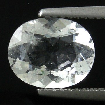 1.94cts~Wow Pure White Diamond Like Pollucite : STONE NAME : POLLUCITE , LOT NO : PL0008 - 268 , Quantity: 1PCS , WEIGHT CTS : 1.94 CTS , SIZE : 9.6 X 7.8 X 4.5 MM . , COLOR : WHITE , SHAPE : OVAL , CLARITY : VVS , ORIGIN : AFGHANISTAN , LUSTER : M