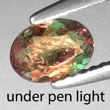 0.64cts~World Museum Gem~colorchange Alexanrite: STONE NAME : ALEXANDRITE LOT NO : ALX626 -120 (1869) , Quantity: 1PCS , WEIGHT CTS : 0.64CTS , SIZE : 6 X 4.5 X 2.1 MM , COLOR : COLOR CHANGE , SHAPE : OVAL , CLARITY : VS , ORIGIN : INDIA , LUSTER : 